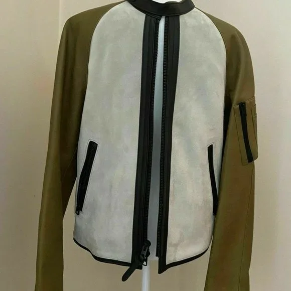 COACH Racy Zip Racer Jacket Mens S Deerskin Cow Leather Coat 86365